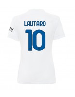 Inter Milan Lautaro Martinez #10 Vieraspaita Naisten 2023-24 Lyhythihainen